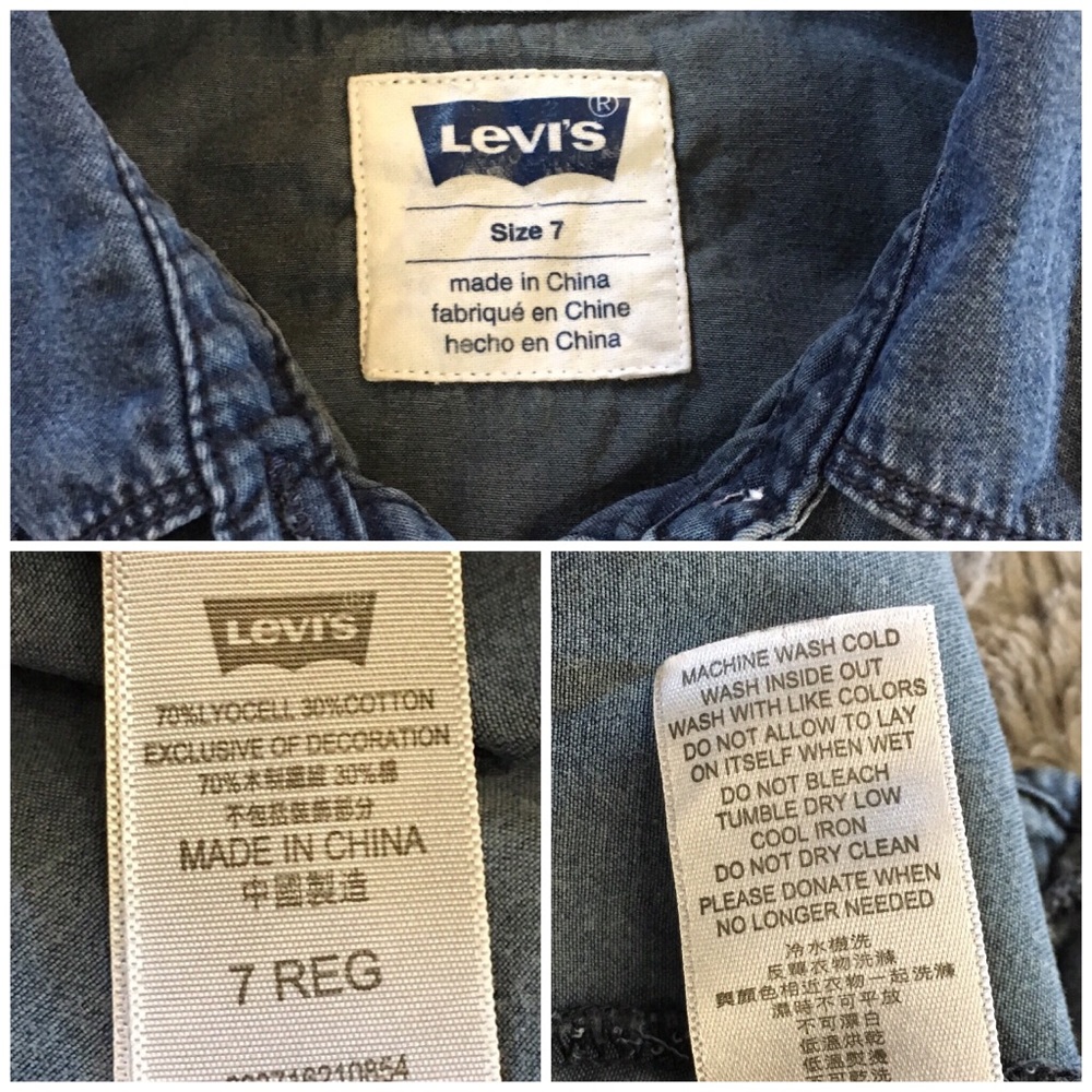 Girl’s Chambray shirt dress - Picture 5 of 5